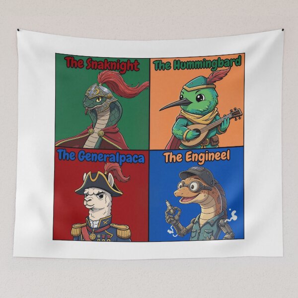 Item preview, RPG Animals Party 3 | Heroic Characters Team designed and sold by Pets & Memes & Stuff.