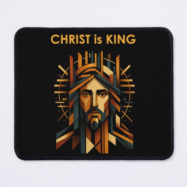 Item preview, Christ Is King – Geometric Art Deco Jesus T-Shirt designed and sold by Sanctum Icons.