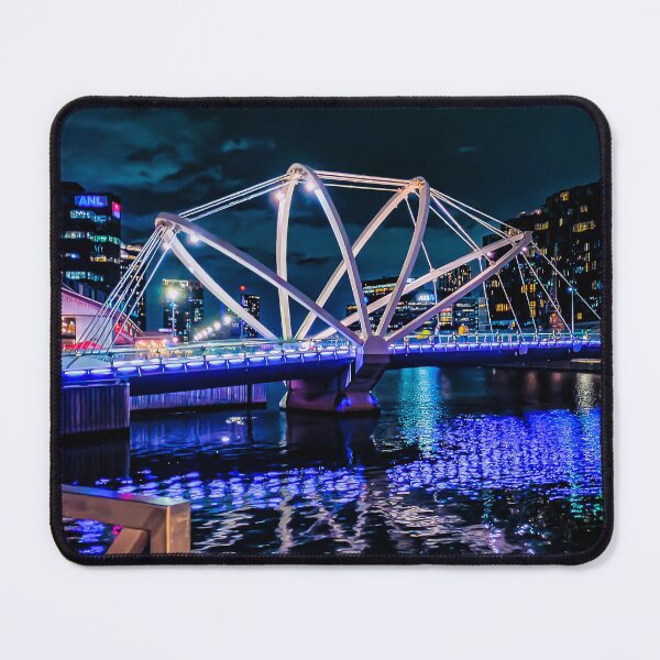 Item preview, Nightime Reflections at the Seafarers Bridge - Melbourne, Victoria, Australia designed and sold by Steven Jodoin.