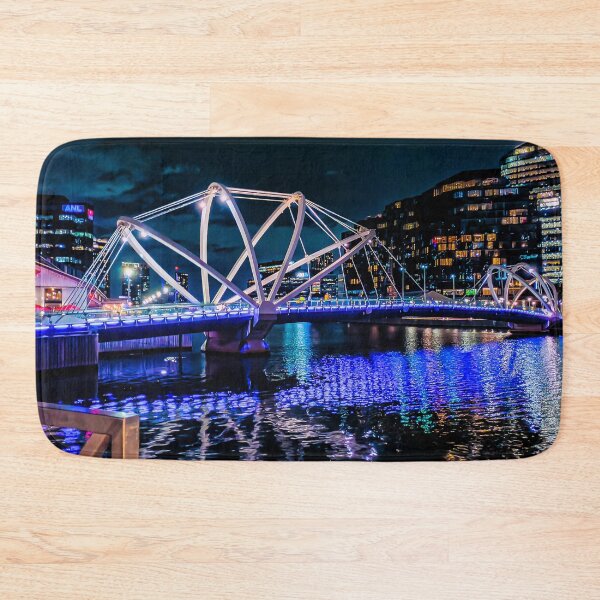 Item preview, Nightime Reflections at the Seafarers Bridge - Melbourne, Victoria, Australia designed and sold by Steven Jodoin.