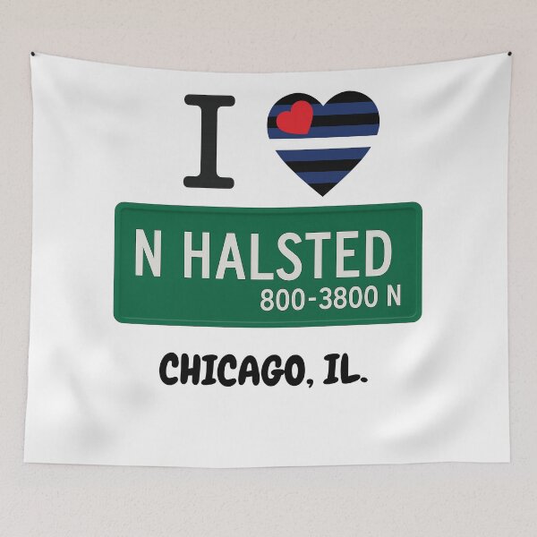 Item preview, North Halsted Boystown Chicago Gay designed and sold by JETSETPRIDE.