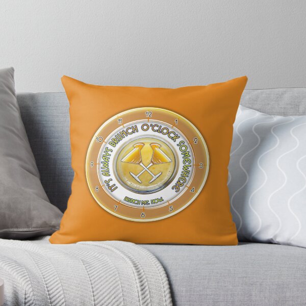 Brunch O'Clock Throw Pillow