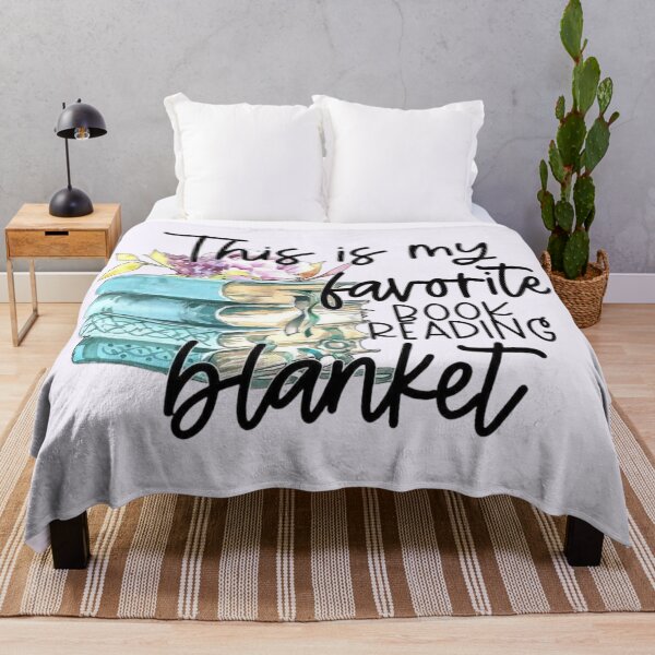 Item preview, Reading Blanket for Book Lovers designed and sold by Compass and a Camera.