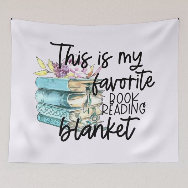 Item preview, Reading Blanket for Book Lovers designed and sold by Compass and a Camera.