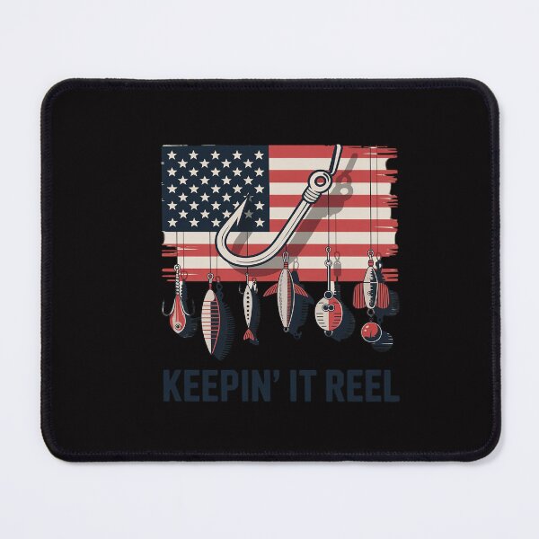 Item preview, Keepin' It Reel Fishing Lure Flag Fisherman Bass Fishing designed and sold by CareTopping.