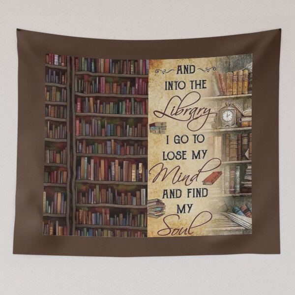 Item preview, Into the Library I Go - Gifts for Bibliophiles designed and sold by Compass and a Camera.