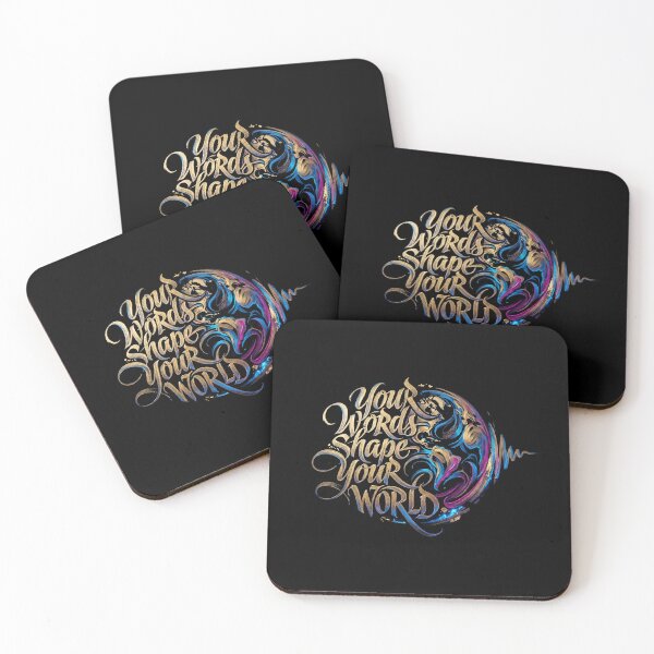 Item preview, Your Words Shape Your World Calligraffiti Motivational Art designed and sold by MJO80.
