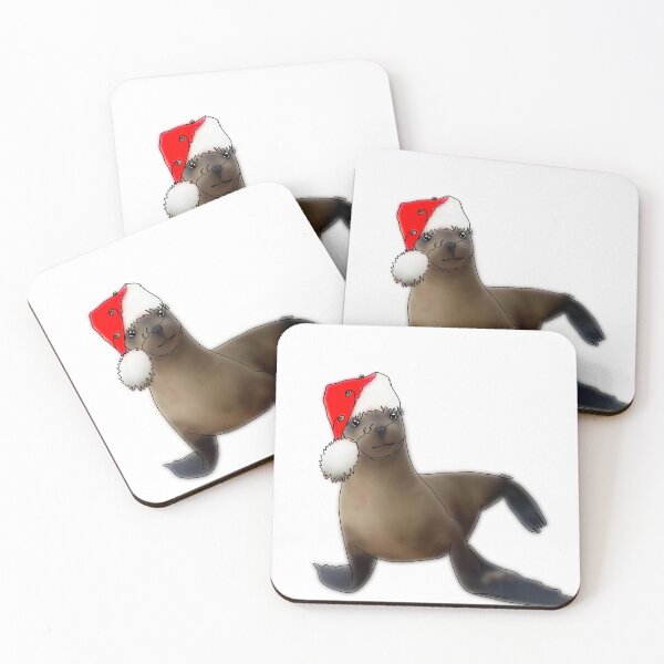 Item preview, Cute Seal Wearing a Santa Hat  - animalzinhats designed and sold by Ashley’sAnimalz.