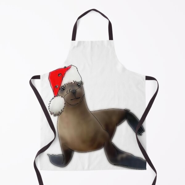 Item preview, Cute Seal Wearing a Santa Hat - animalzinhats designed and sold by Ashley’sAnimalz.