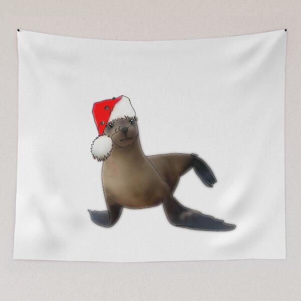 Item preview, Cute Seal Wearing a Santa Hat  - animalzinhats designed and sold by Ashley’sAnimalz.