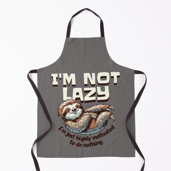 Item preview, I'm Not Lazy - I'm just highly motivated to do nothing. Lazy Sloth designed and sold by scooterbaby.