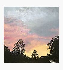 Pink and Yellow Sunset Photographic Print