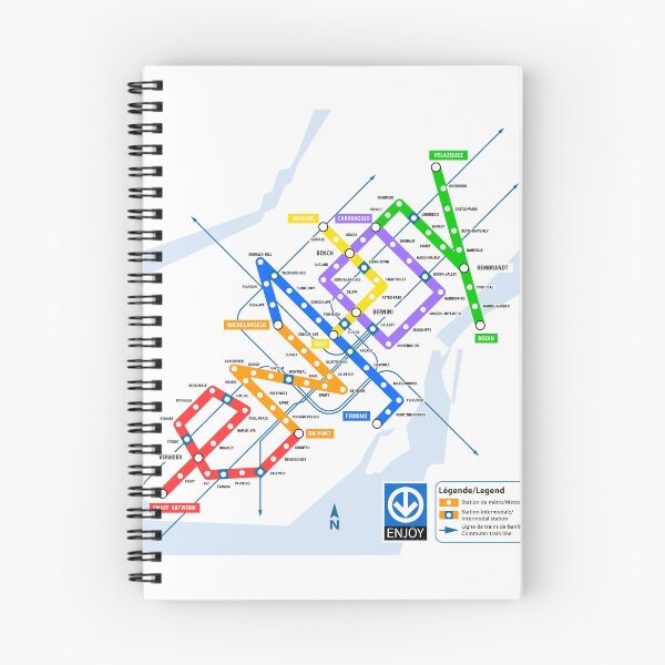 Item preview, Mapa E-METRO (Claro) designed and sold by  Enjoy Artwork .