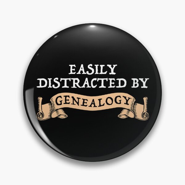 Item preview, Easily Distracted By Genealogy designed and sold by Cat Lady Designs.