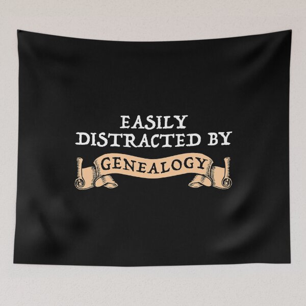 Item preview, Easily Distracted By Genealogy designed and sold by Cat Lady Designs.