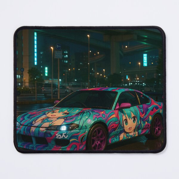Item preview, Itasha S15 Silvia – Neon Anime Full Wrap JDM Night Portrait designed and sold by leen12 Art Designs Prints.