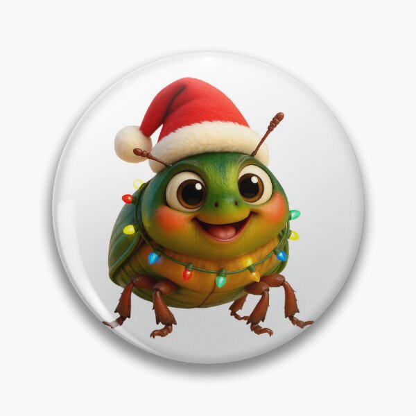 Item preview, Christmas Green June Beetle designed and sold by Sillytoe.