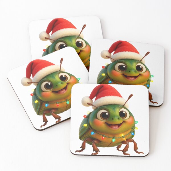Item preview, Christmas Green June Beetle designed and sold by Sillytoe.