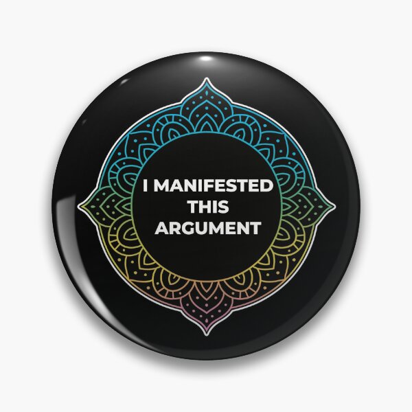 Item preview, Sarcastic Spiritual – I Manifested This Argument – Gift for Friend • Retro Mandala Typography designed and sold by JacobKAurumhead.