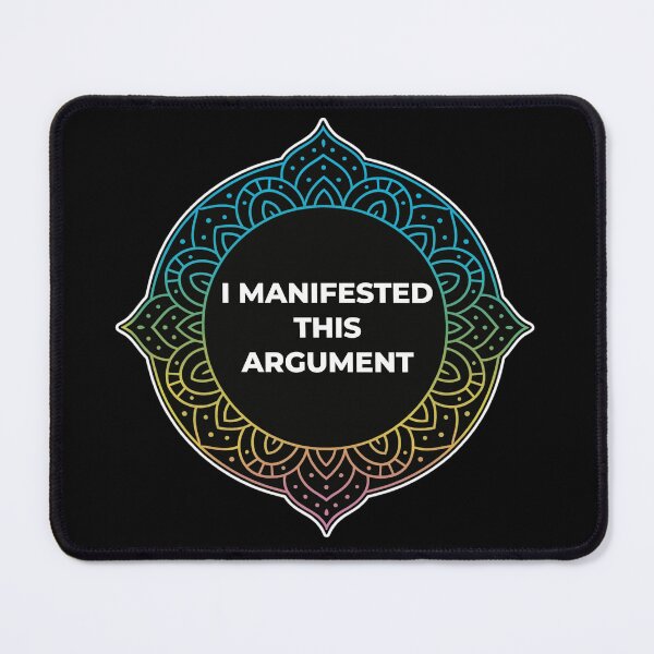 Item preview, Sarcastic Spiritual – I Manifested This Argument – Gift for Friend • Retro Mandala Typography designed and sold by JacobKAurumhead.