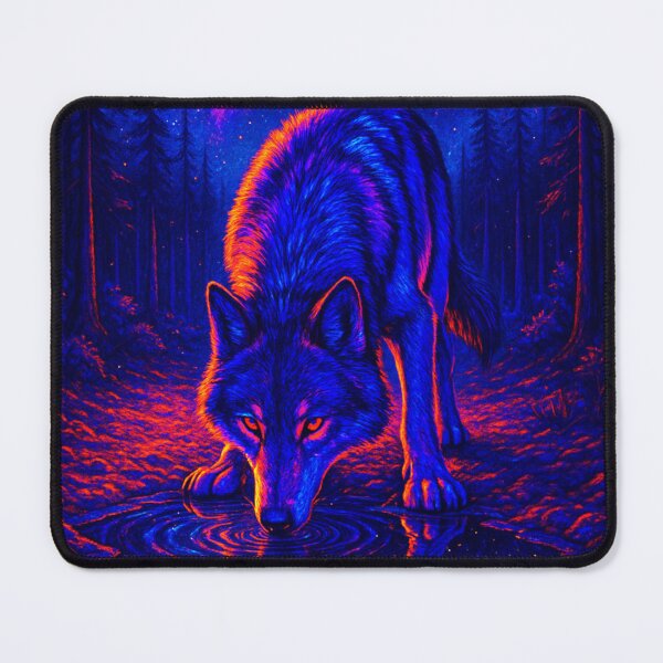 Item preview, Cosmic Wolf Drinking From Galaxy Pool designed and sold by Expl0rer.