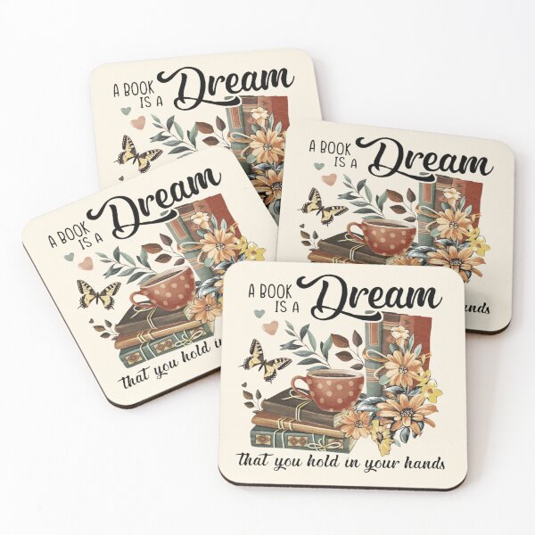 Item preview, A Book Is a Dream You Hold in Your Hands – Book Lover Apparel & Home Decor Gift designed and sold by Compass and a Camera.