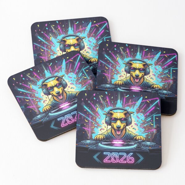 Item preview, Dog DJ Welcoming 2026 designed and sold by PetJoyPrintsCO.