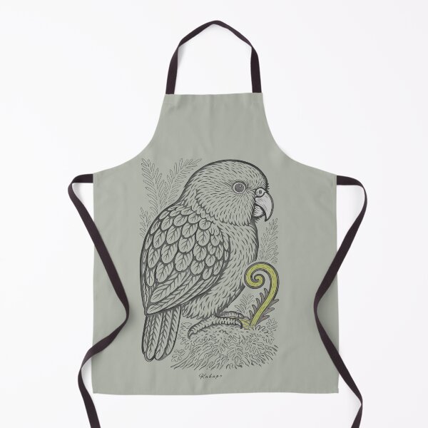 Item preview, Kākāpō Line Art with Koru Fern designed and sold by MvuuStudio.