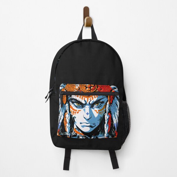 Item preview, Fierce Aztec Warrior Shaman | High-Contrast Tribal Art designed and sold by Urban-Pulse-UP.