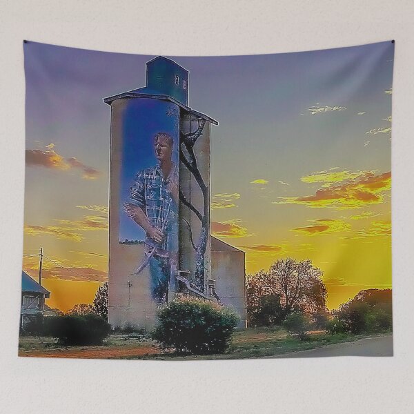 Item preview, Sunset at the Patchewollock Silos - Melbourne, Victoria, Australia designed and sold by Steven Jodoin.