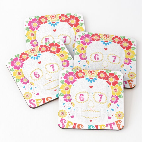 Item preview, Seis Siete 67 Sugar Skull Meme designed and sold by Hili1978.