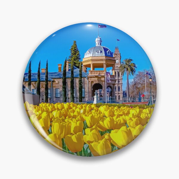 Item preview, Historic Bendigo on a Bed of Tulips - Bendigo, Victoria, Australia designed and sold by Steven Jodoin.