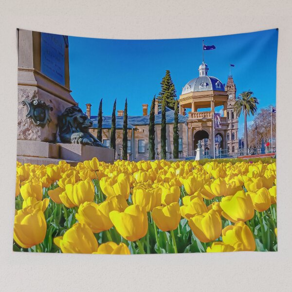 Item preview, Historic Bendigo on a Bed of Tulips - Bendigo, Victoria, Australia designed and sold by Steven Jodoin.