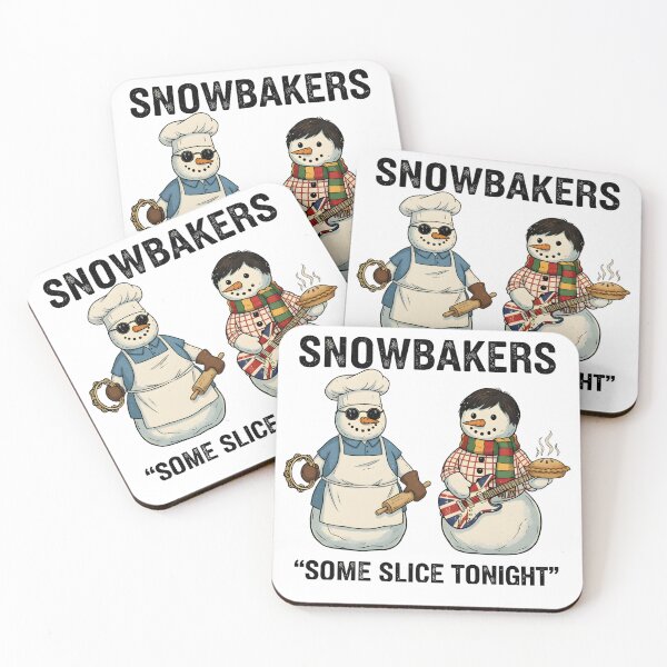 Item preview, Snowbakers Funny Holiday Baking Classic T-Shirt,Some Slice Tonight Snowman Band Shirt designed and sold by PrintMod.