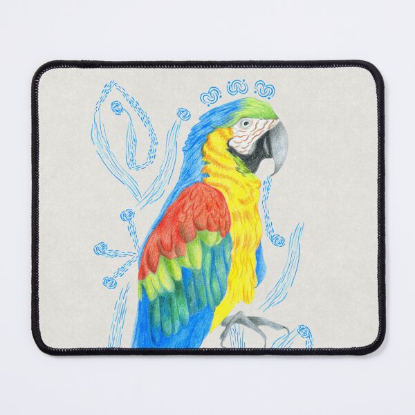 Item preview, The multi-colored parrot, on a gray background designed and sold by Beltrida.