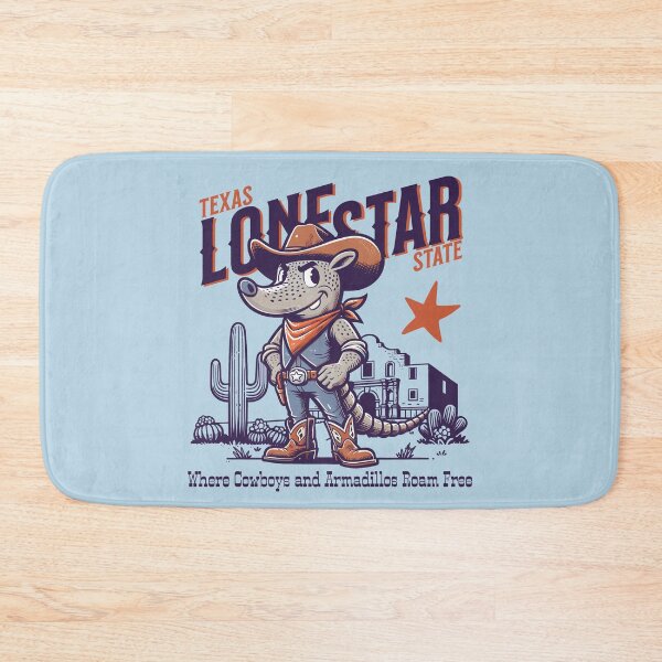 Item preview, Texas Lone Star State Armadillo Cowboy Roam Free designed and sold by scooterbaby.