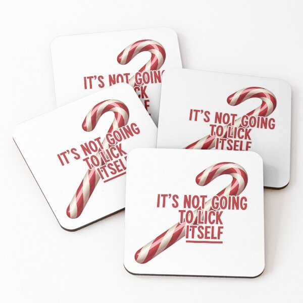 Item preview, It's Not Going To Lick Itself Candy Cane designed and sold by Red Arts.