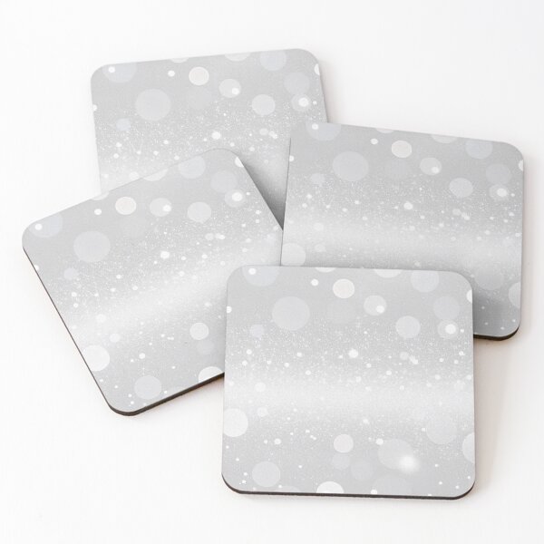 Item preview, Silver White Glitter Bokeh Texture designed and sold by SassyArtistry.