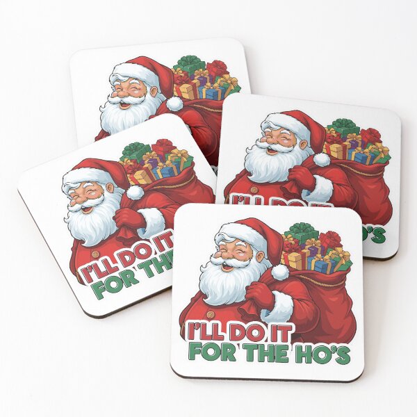 Item preview, I'll Do It For The Ho's Santa designed and sold by Red Arts.