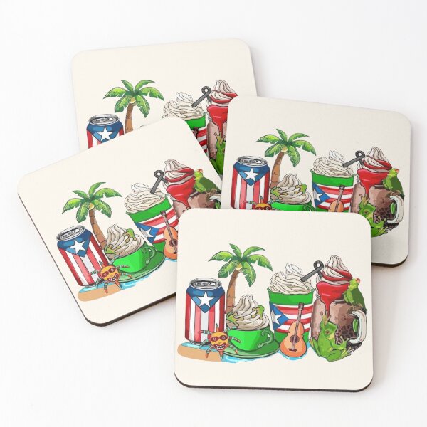 Item preview, Puerto Rican Flavors: Drink Collection Apparel & Home Décor Design designed and sold by Compass and a Camera.