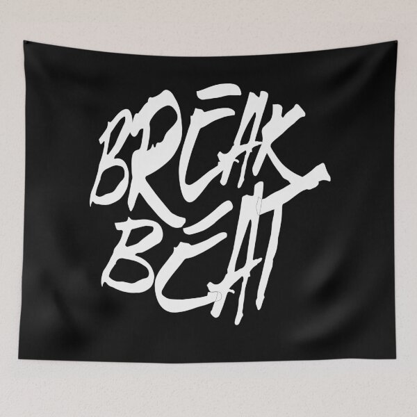 Item preview, BREAKBEAT  - Sketch A Break (White)  designed and sold by Discothreadz.