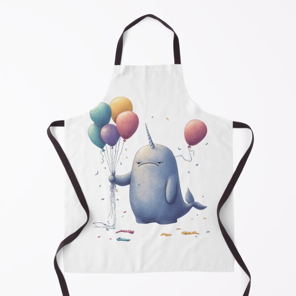 Item preview, Cute Narwhal Balloon Mishap designed and sold by ambystomatees.