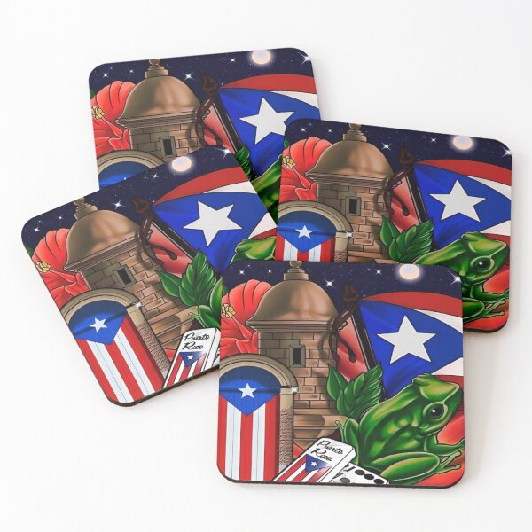 Item preview, Puerto Rico Treasures by Night  -Caribbean Art for Apparel & Home Decor designed and sold by Compass and a Camera.