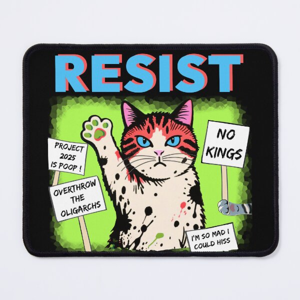 Item preview, Resistance Protest Cat 2025 designed and sold by She Wears Flannel.