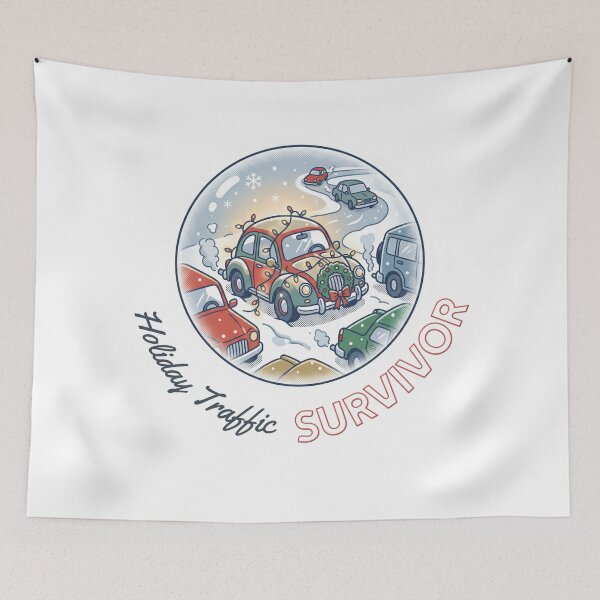Item preview, Holiday Traffic Survivor 2 – Funny Christmas Travel Design designed and sold by PIXelayDesigns.