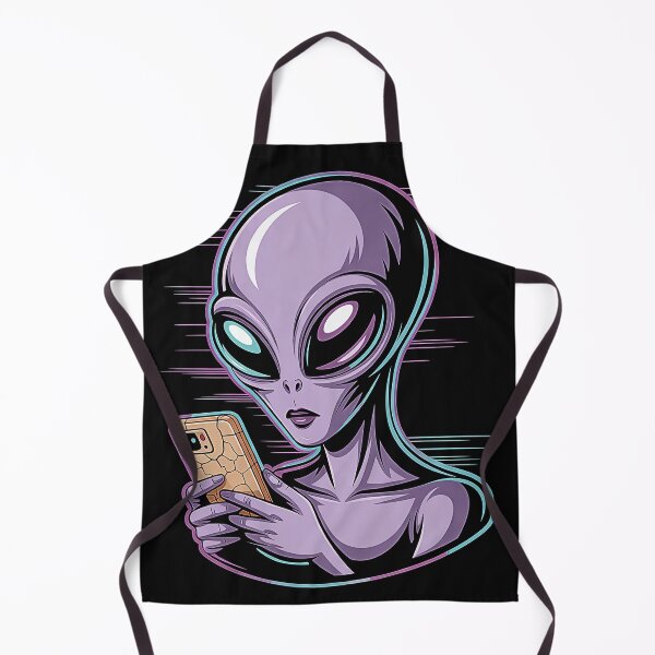 Item preview, Cosmic Cute Alien Chillin' on Your Phone Glow ✨?? designed and sold by trixxcreative.