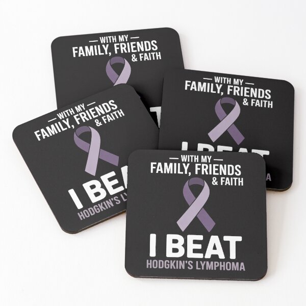 Item preview, With My Family Friends and Faith I Beat Hodgkin's Lymphoma designed and sold by Viepenny.
