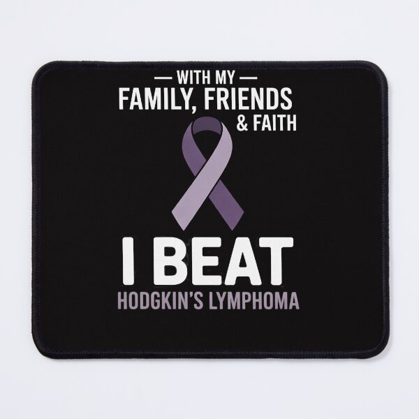 Item preview, With My Family Friends and Faith I Beat Hodgkin's Lymphoma designed and sold by Viepenny.