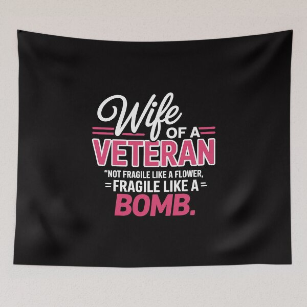 Item preview, Wife Of A Veteran Military Support Husband Flower designed and sold by Viepenny.