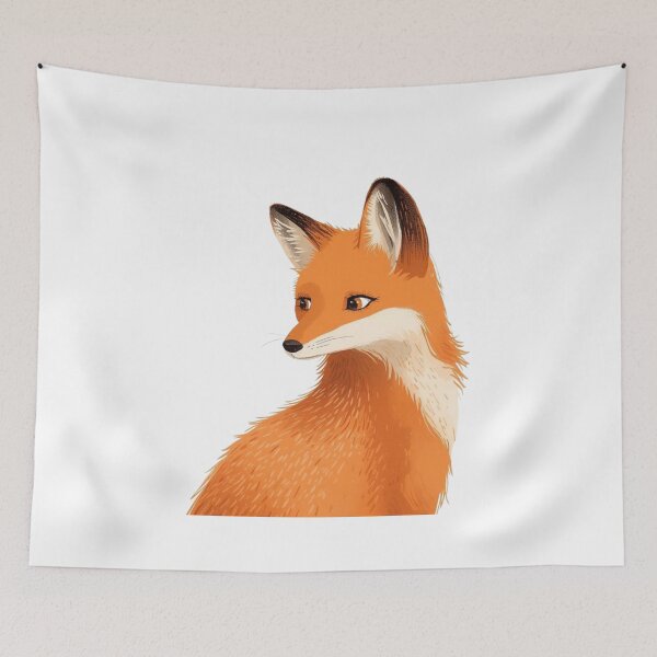 Item preview, Elegant Red Fox Portrait designed and sold by HoneyBreezeCo.